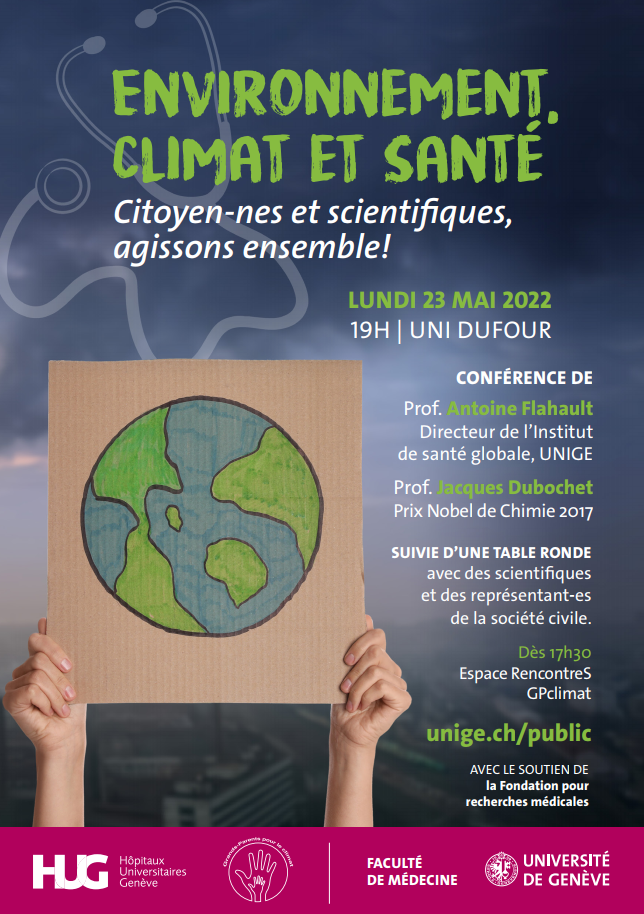 Conférence Environnement, Climat et Santé : citoyen-nes et scientifiques, agissons ensemble!